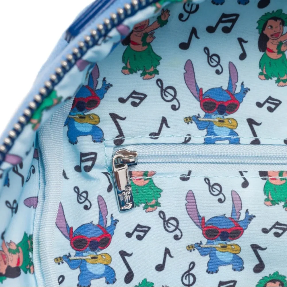 Loungefly Disney Lilo & Stitch Ukulele Cosplay Womens Backpack NEW T#10
